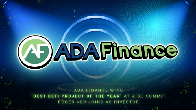 ADA Finance Wins “Best DeFi Project of the Year”