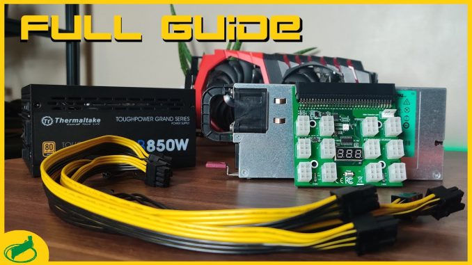 Using Server Powersupplies For Your Mining Rig FULL Guide | Ft. Cursed Mining