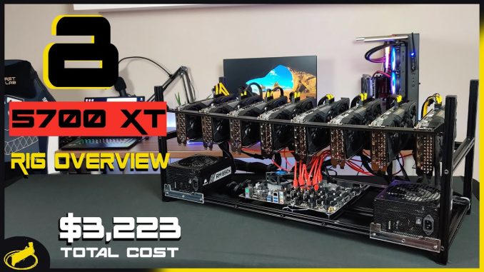 RX 5700 XT Mining Rig Build - 8 GPUs | 435MH and 1300 Watts!!