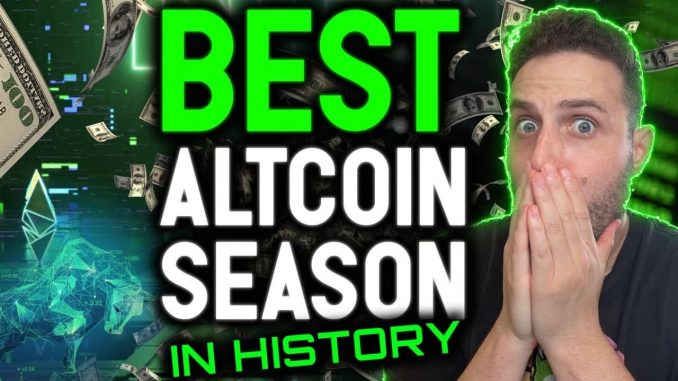 BEST ALTCOIN SEASON IN HISTORY! (Actually Urgent)